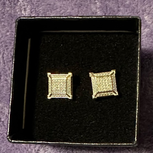Elegant Gold Square Designer Earrings